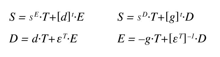 Constitutive equations